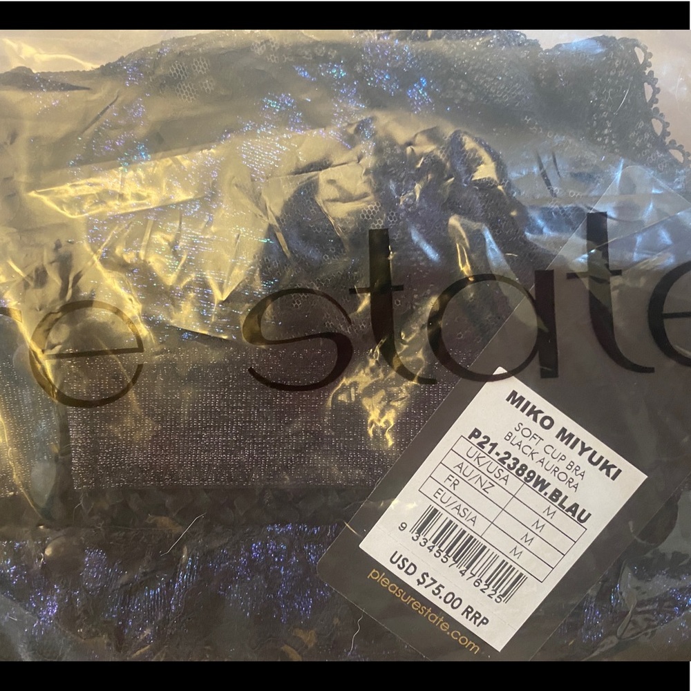 Pleasure State Miko Miyuki Soft Cup Bra Black Aurora - Picture 13 of 13